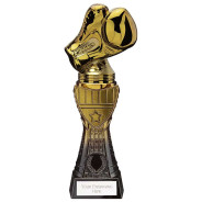 Fusion Viper Tower Boxing Glove Black & Gold 