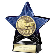 Superstar Player of Match Award Blue & Black
