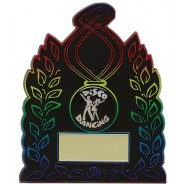 Rainbow and Black Budget Plaque
