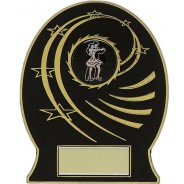 Black and Gold Budget Plaque