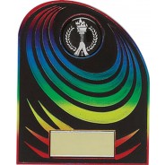 Rainbow and Black Budget Plaque