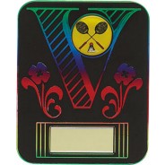 Rainbow and Black Budget Plaque