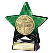 Superstar Maths Award Green & Black