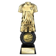 Intensity Football Most Improved Award Gold & Carbon Black