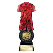 Intensity Football Most Improved Award Red & Carbon Black