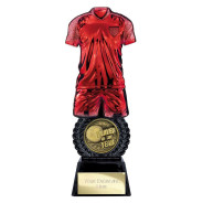Intensity Football Player of Year Award Red & Carbon Black