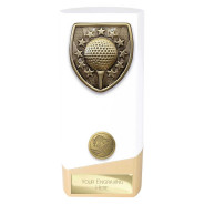 Prime Cobra Golf Award White & Gold