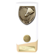Prime Cobra Badminton Award White & Gold