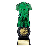 Intensity Football Player of Match Award Green & Carbon Black