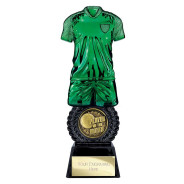 Intensity Football Player of Month Award Green & Carbon Black