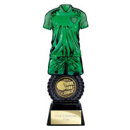 Intensity Football Thank You Coach Award Green & Carbon Black