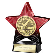 Superstar Attendance Award Red & Black