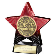 Superstar Star Performer Award Red & Black