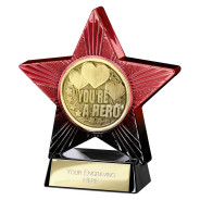 Superstar You're a Hero Award Red & Black