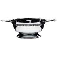 Chrome Plated Quaich Bowl With Celtic Handles And Wire 