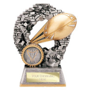 Blast Out Rugby Award Antique Silver & Gold