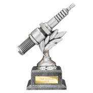 Velocity Spark Plug Award Antique Silver
