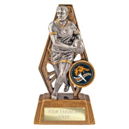 Immense Rugby Award Antique Gold & Silver