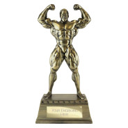 The Classic Strongman Award Metallic Antique Gold