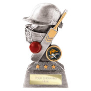 Smash Cricket Award Antique Silver & Gold