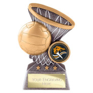 Smash Netball Award Antique Silver & Gold
