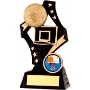 Black / Gold Basketball Star Trophy