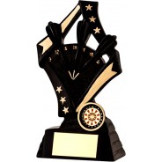 Black / Gold Darts Star Trophy