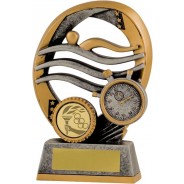 Gunmetal / Gold Swimming Trophy
