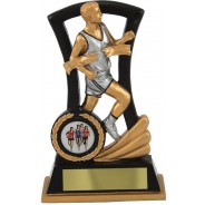 Black and Gold Male Athletics Trophy