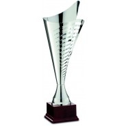 Silver Fluted Cup on Plastic Base