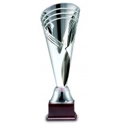 Silver Fluted Cup on Plastic Base