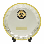 Silver Salver with Gold Edging