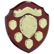 Mountbatten 5 Years Annual Shield Rosewood & Gold