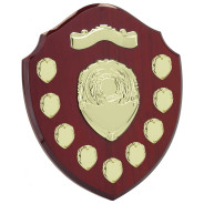 Mountbatten 9 Years Annual Shield Rosewood & Gold