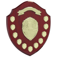 Mountbatten 11 Years Annual Shield Rosewood & Gold