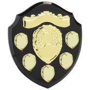 Mountbatten 5 Years Annual Shield Black & Gold