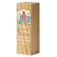 Colour Printed Beech Square Column Award