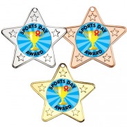 Sports Day Star Shaped Medals