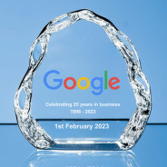 Colour Printed Optical Crystal Vertical Ice Block