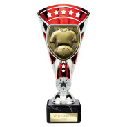 Cobra Star Cup Football Shirt & Ball Silver & Red