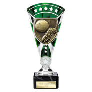 Cobra Star Cup Football Boot & Ball Silver & Green