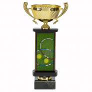 A1398C  RESIN NETBALL TROPHY SIZE 7.5CM FREE ENGRAVING 