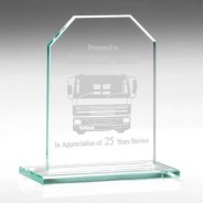Jade Glass Rectangle Plaque