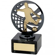 Ranger Football Trophy Gunmetal & Gold