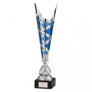Nebula Laser Cut Cup Silver & Blue
