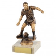 Dominion Football Trophy Antique Bronze & Gold