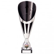 Rising Stars Deluxe Plastic Lazer Cup Silver & Black 