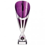 Rising Stars Deluxe Plastic Lazer Cup Silver & Purple 