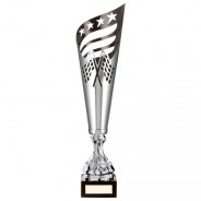 Monza Lazer Cut Metal Cup Silver & Black 