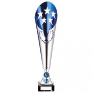 Legendary Lazer Cut Metal Cup Silver & Blue 
